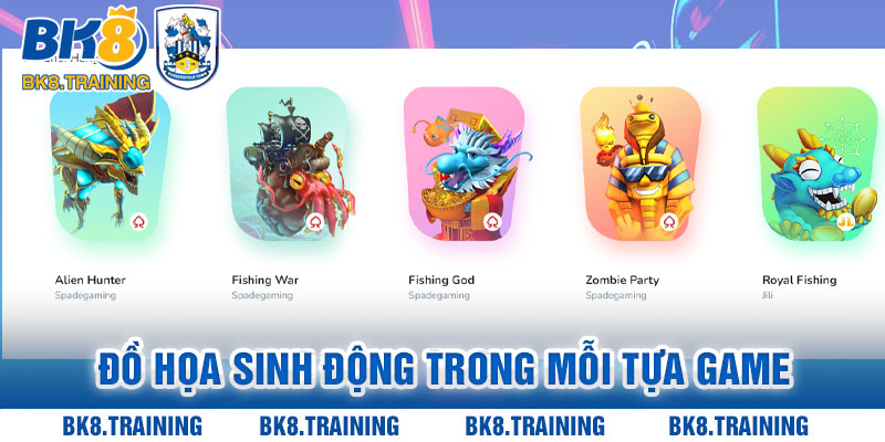 Đồ họa sinh động trong mỗi tựa game