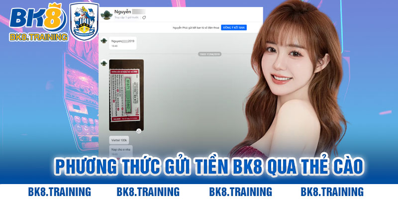 Phương thức gửi tiền BK8 qua thẻ cào điện thoại